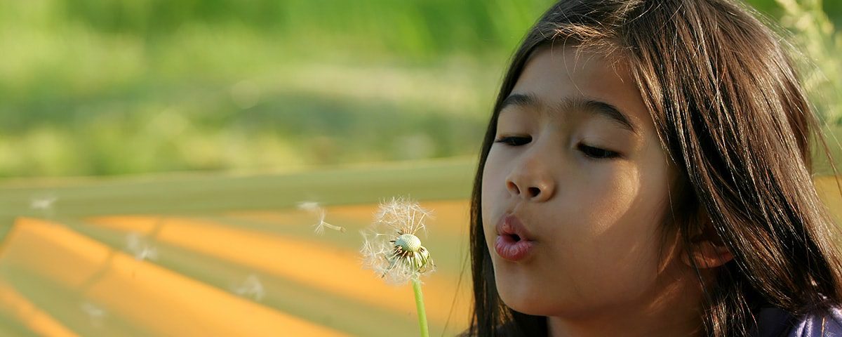 A Beautiful Asian Girl on Nature Summer