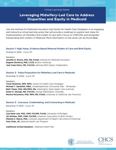 Overview : Virtual Learning Series on Midwifery-Led Care in Medicaid