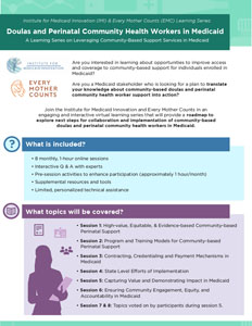 Overview : Doulas and Perinatal Community Health Workers in Medicaid Learning Series