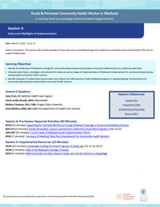 Learning  Series Session 4: State Level Highlights of Implementation